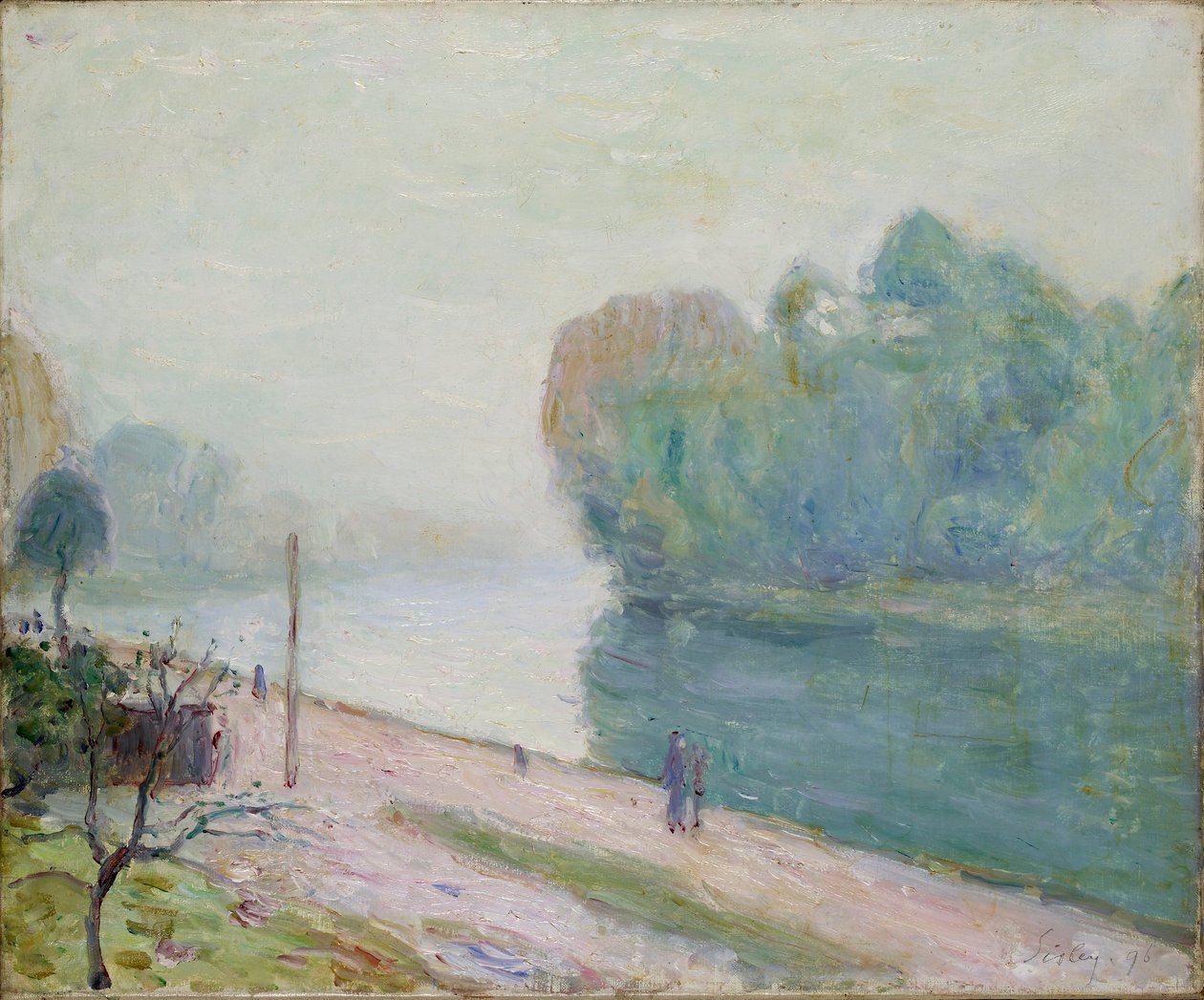 Egy kanyar a Loing folyóban, 1896 alkotó: Alfred Sisley