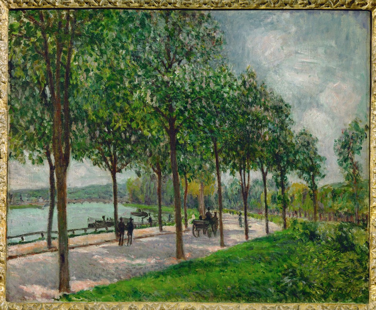 Allee des marroniers alkotó: Alfred Sisley