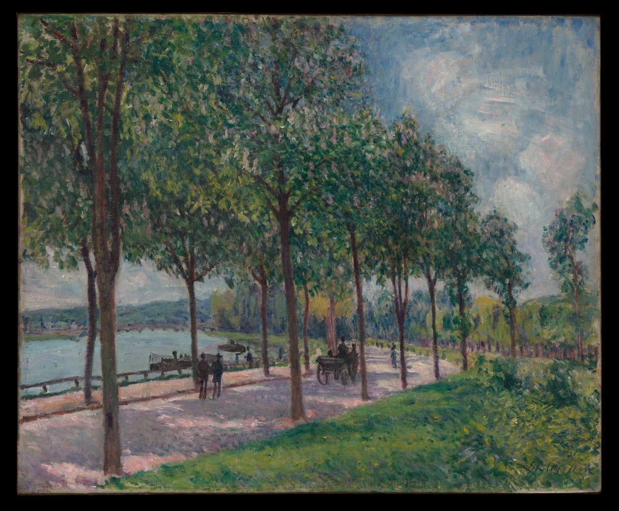 Gesztenyefasor alkotó: Alfred Sisley