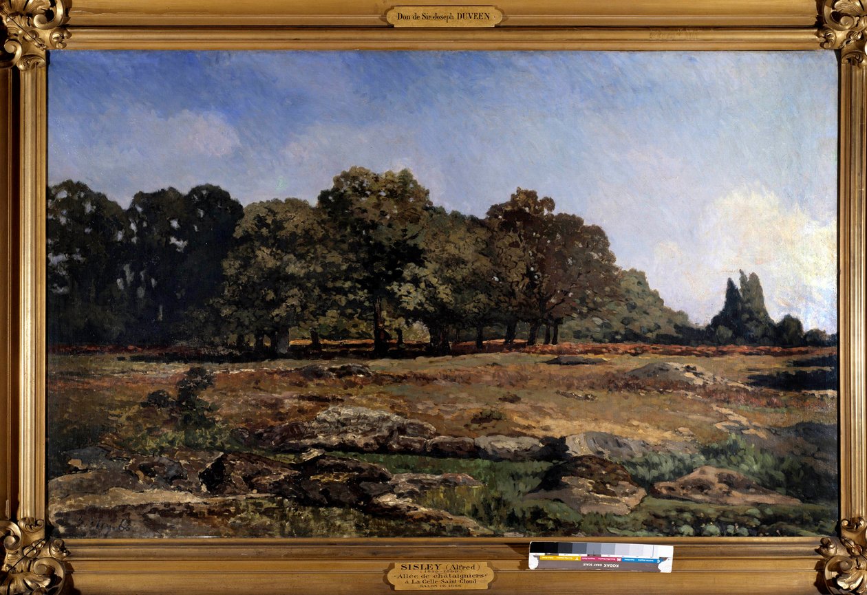 Alfred Sisley (1839-1899) Gesztenyefák allee a Celle Saint Cloudhoz, 1865 alkotó: Alfred Sisley