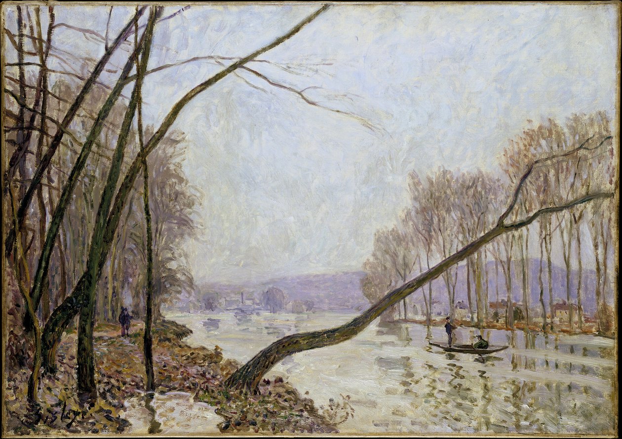 A Szajna partja ősszel alkotó: Alfred Sisley