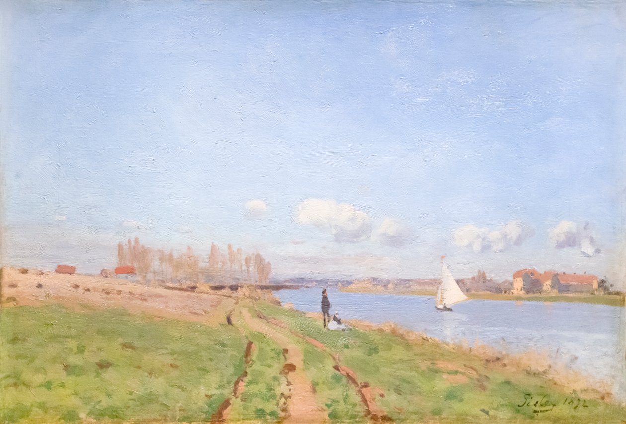 Szajna partja, Argenteuil alkotó: Alfred Sisley