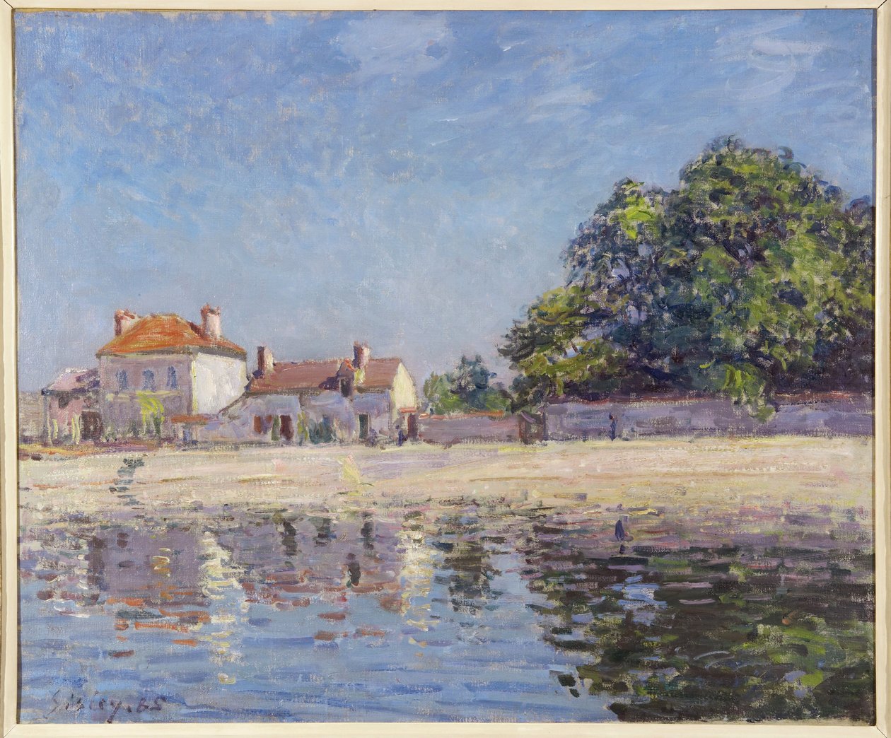 A Loing partjai, Saint-Mammes alkotó: Alfred Sisley