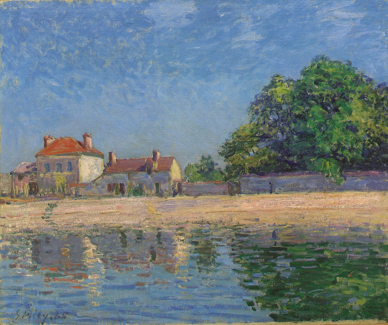 Banks of the Loing, Saint-Mammes, 1885 alkotó: Alfred Sisley