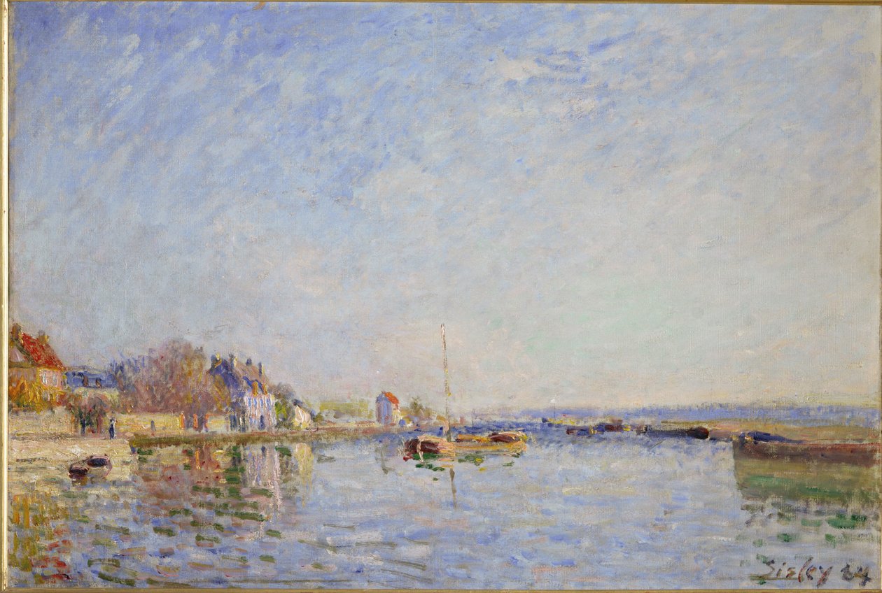 Canal du Loing alkotó: Alfred Sisley