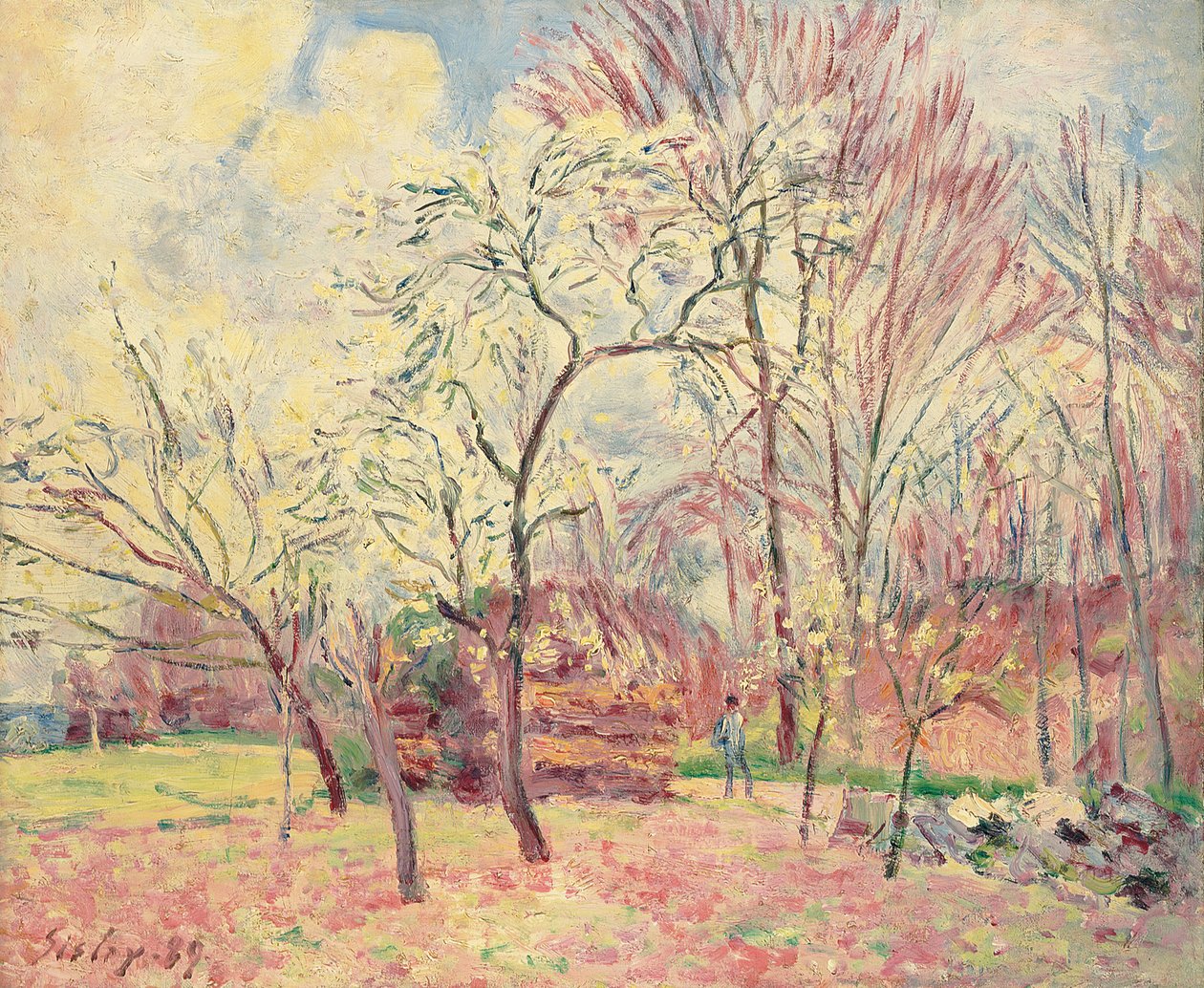 A tavasz első napja Moretben, 1889 alkotó: Alfred Sisley