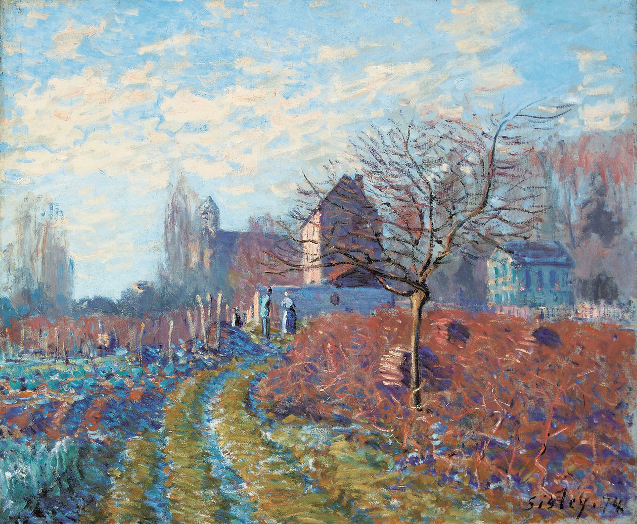 White Jelly – Saint-Martin nyara, 1874 alkotó: Alfred Sisley