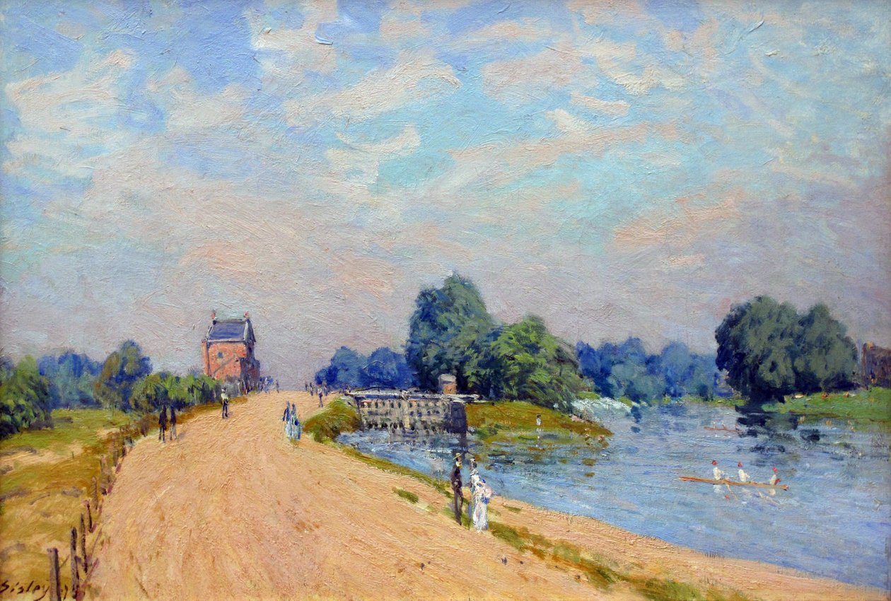 Hampton Court Road alkotó: Alfred Sisley
