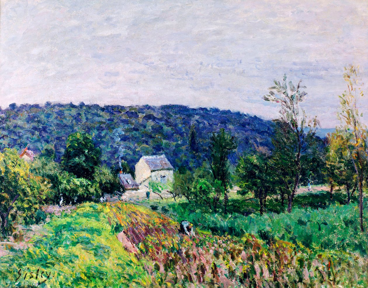 Párizst körülvevő dombok, 1879 alkotó: Alfred Sisley