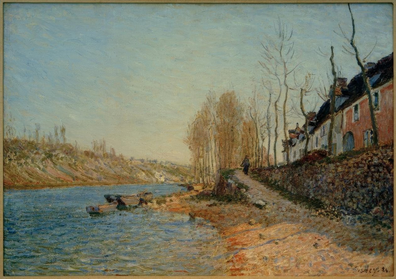 A fehér kereszt Saint-Mammès-ban alkotó: Alfred Sisley