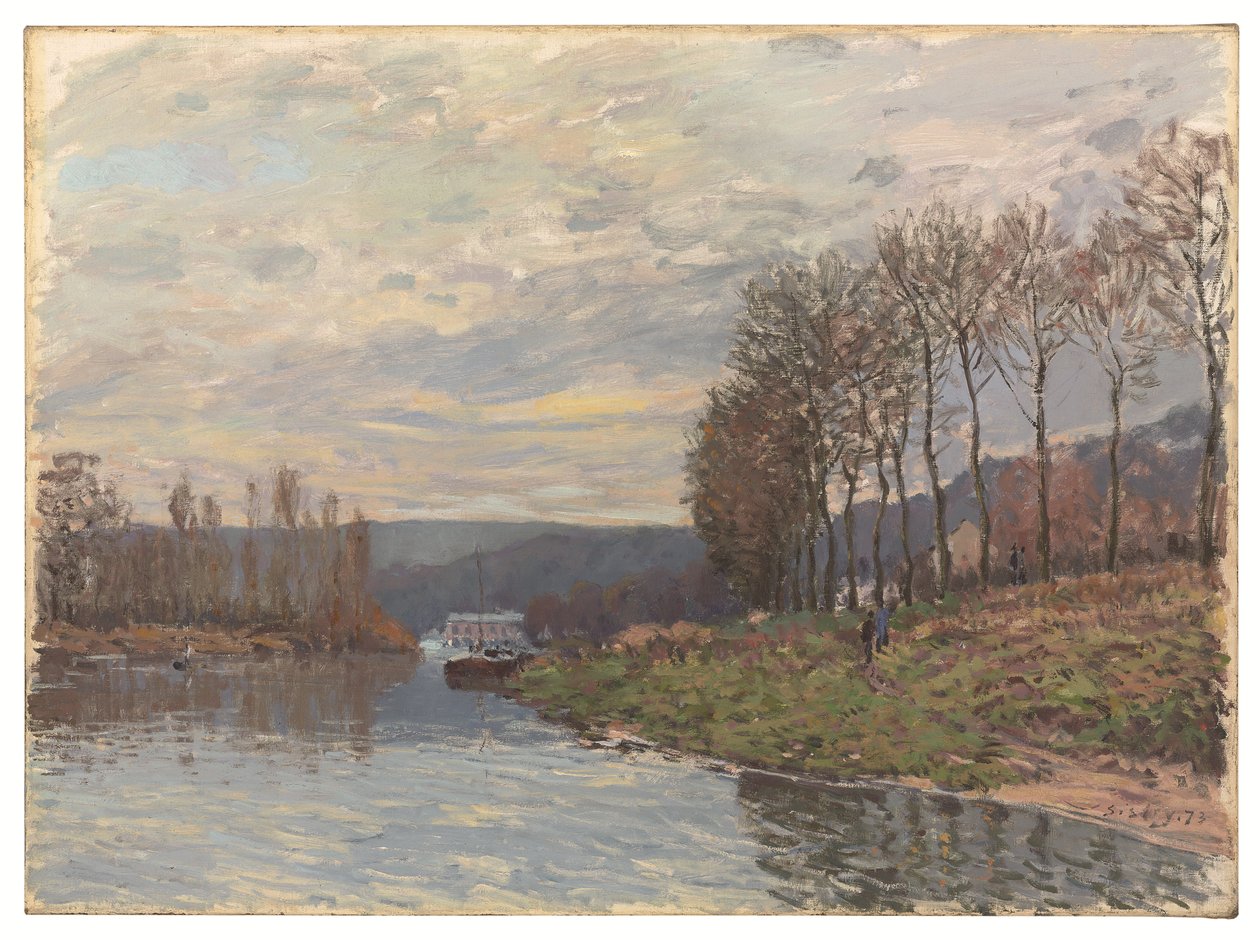 A Szajna Bougivalban alkotó: Alfred Sisley