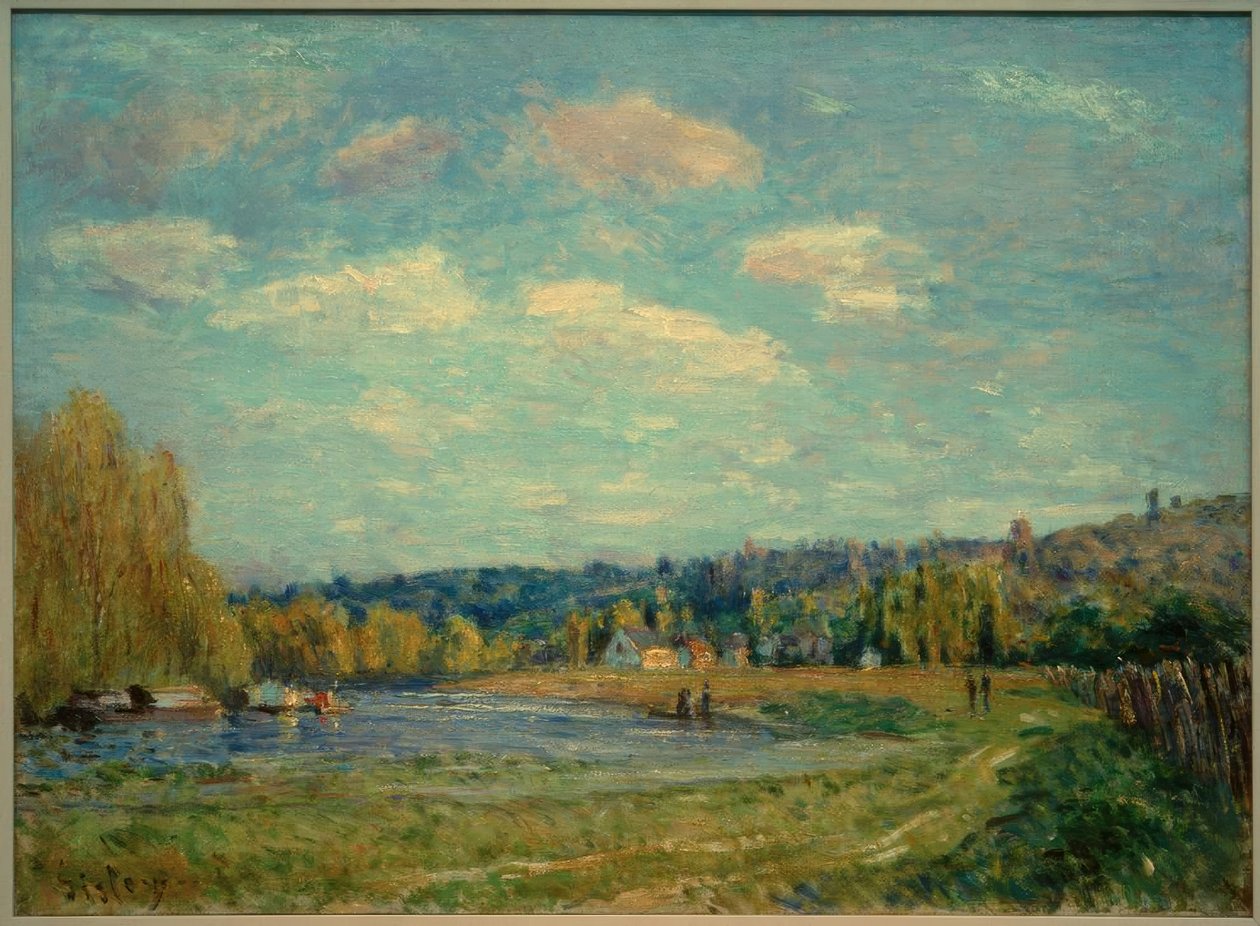 A Szajna Saint-Cloudnál alkotó: Alfred Sisley