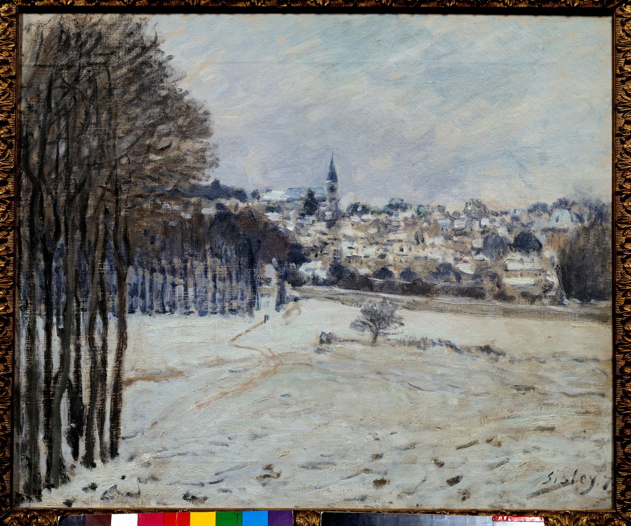 Alfred Sisley (1839-1899) La neige a Marly festménye, 1875 V. 0,46x0,56 m Párizs, Muse d
