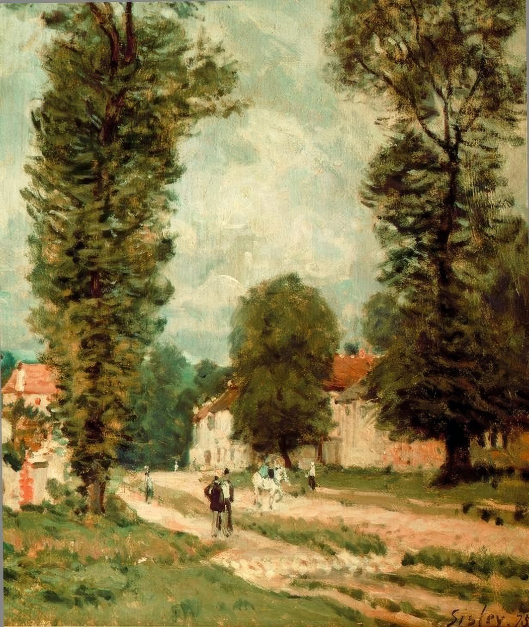 Versailles-ba vezető út alkotó: Alfred Sisley