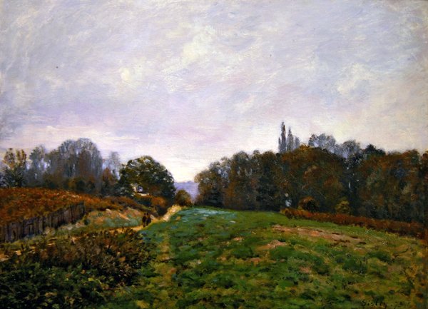 Louveciennes-i táj alkotó: Alfred Sisley