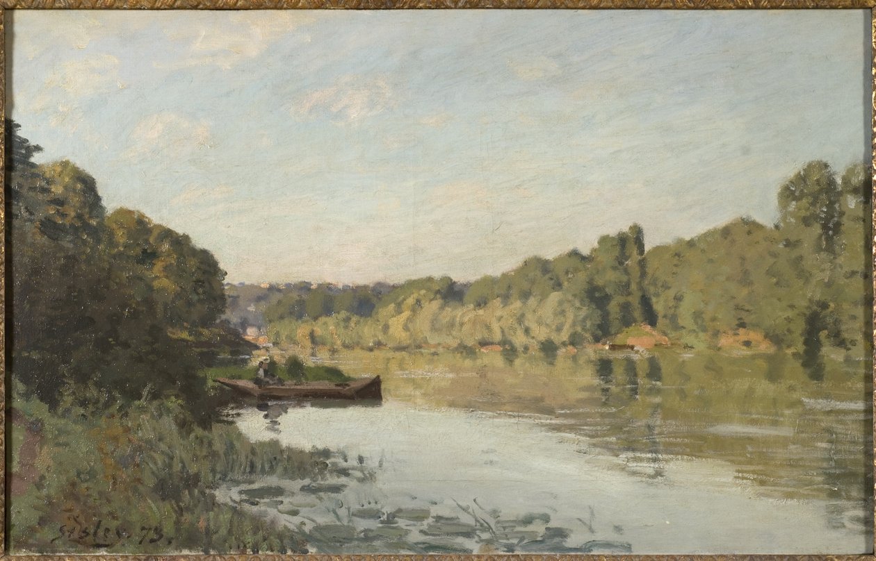 Táj Bougivalból, 1873 alkotó: Alfred Sisley