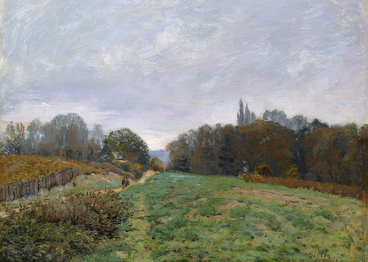 Táj Louveciennes közelében. 1873 alkotó: Alfred Sisley