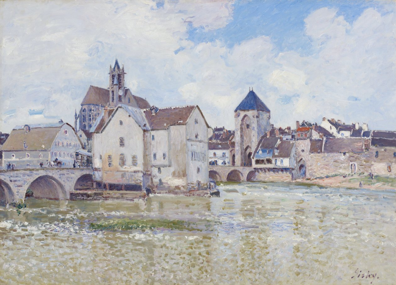 A Moret-híd alkotó: Alfred Sisley