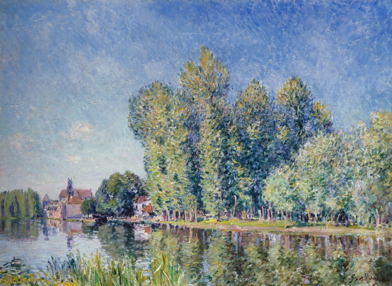 Loing Moretnél alkotó: Alfred Sisley