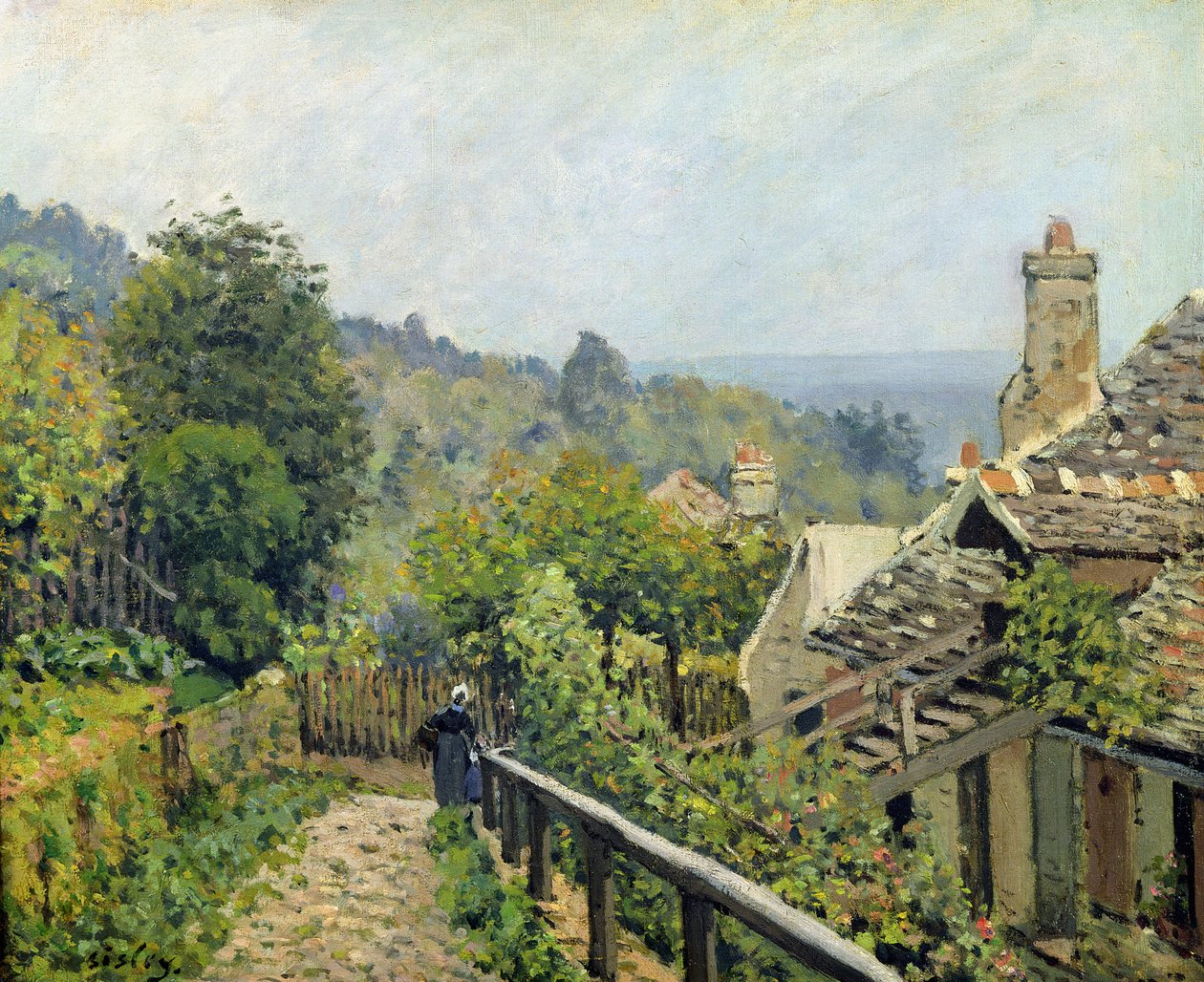 Louveciennes vagy a Marly-i magaslatok, 1873 alkotó: Alfred Sisley