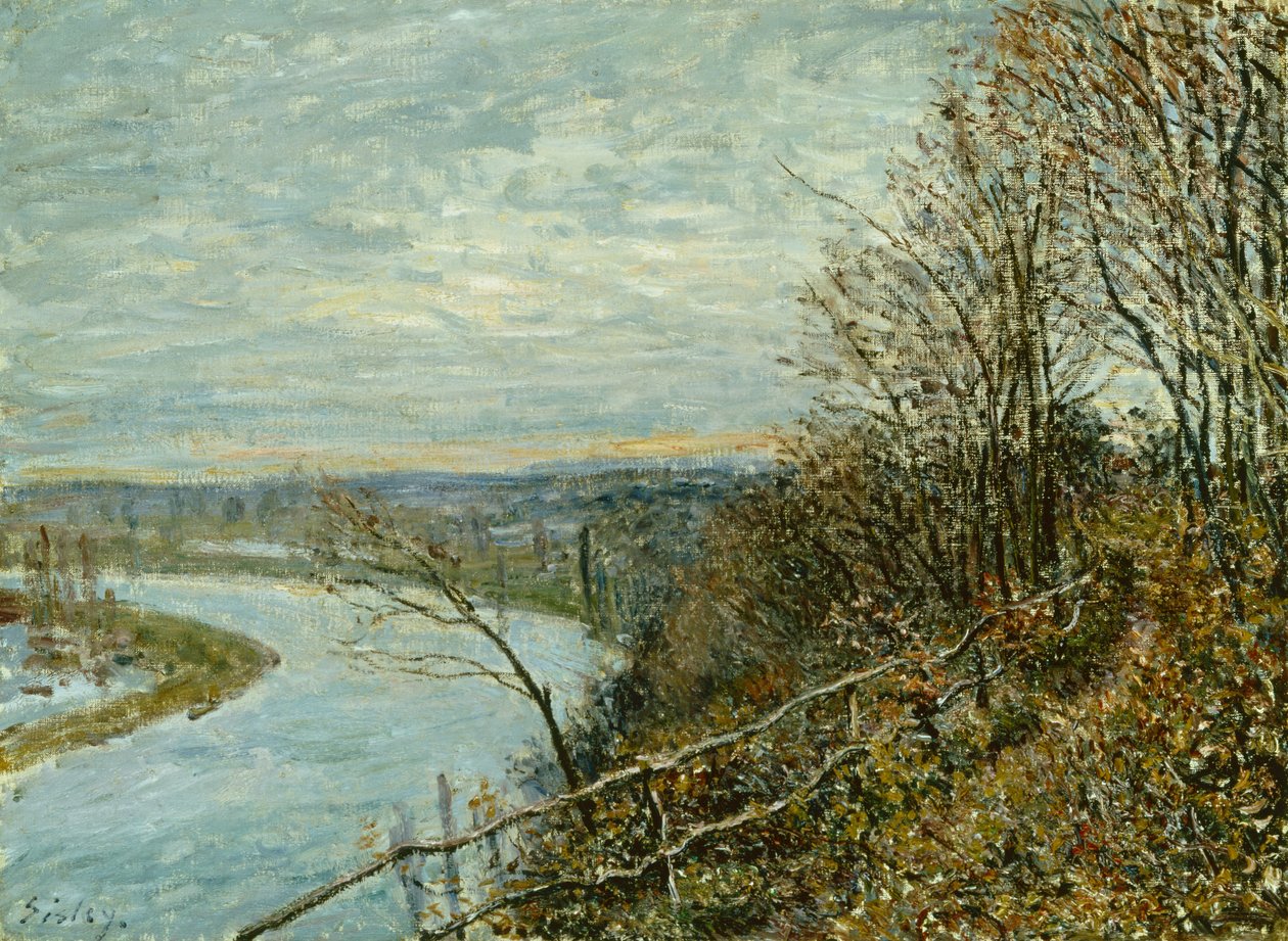 novemberi délután alkotó: Alfred Sisley