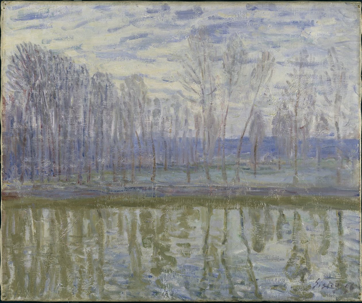 A Loing partján alkotó: Alfred Sisley