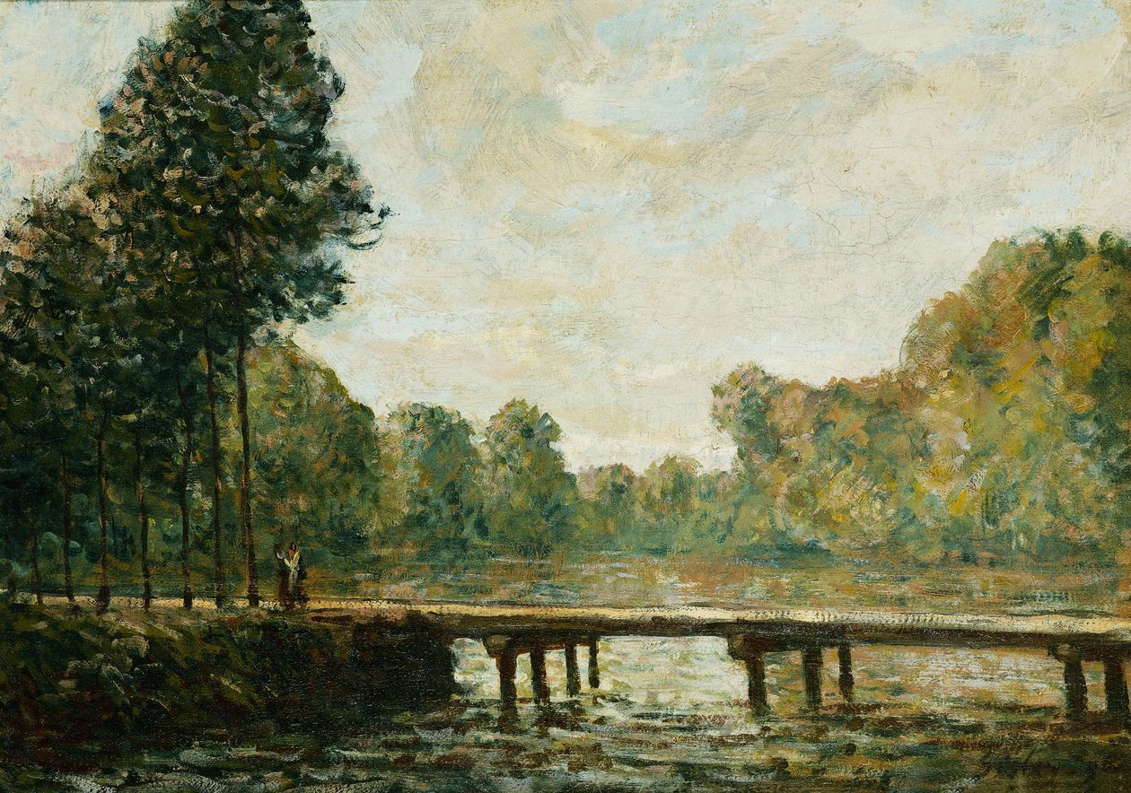 Kis híd az Orvanne-on, 1890 alkotó: Alfred Sisley