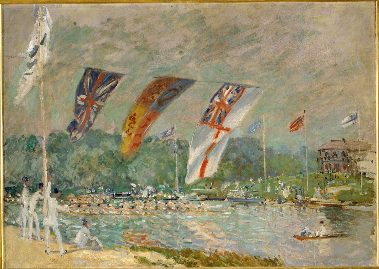 Regatta Moleseyben alkotó: Alfred Sisley