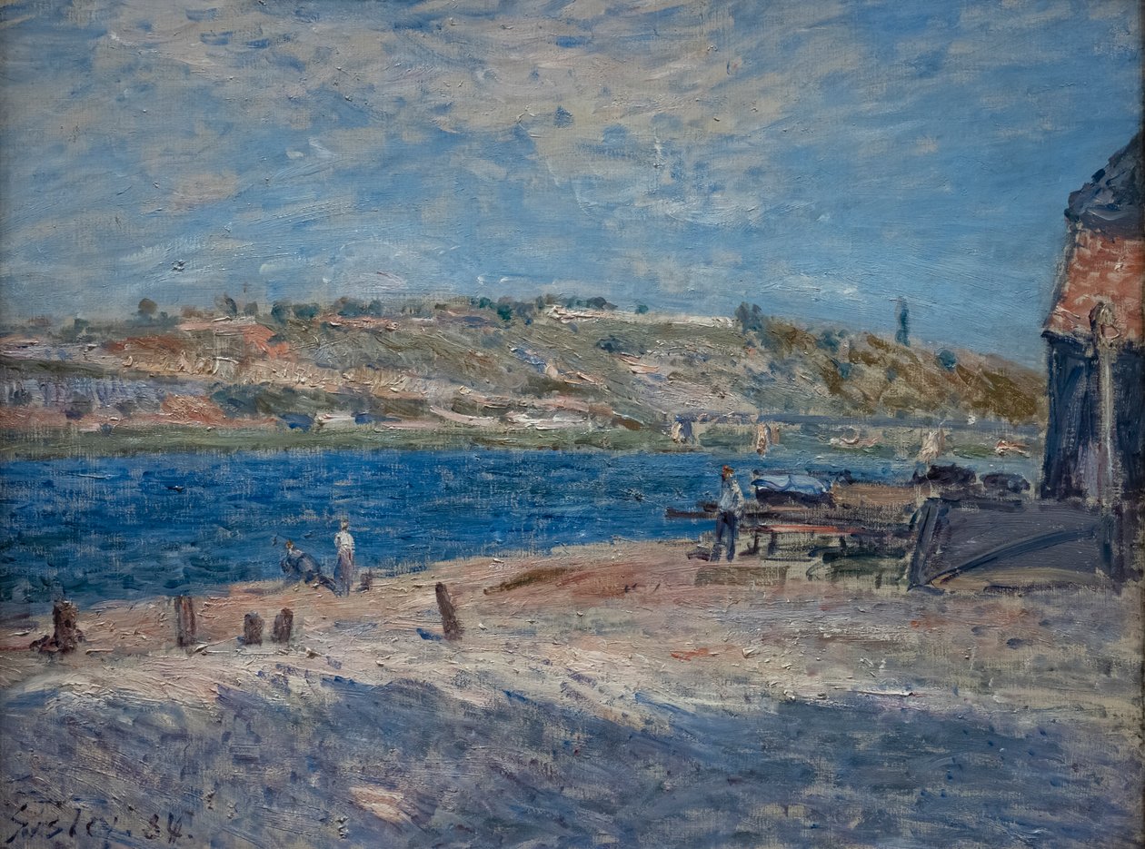 River Banks Saint-Mammès-ban alkotó: Alfred Sisley