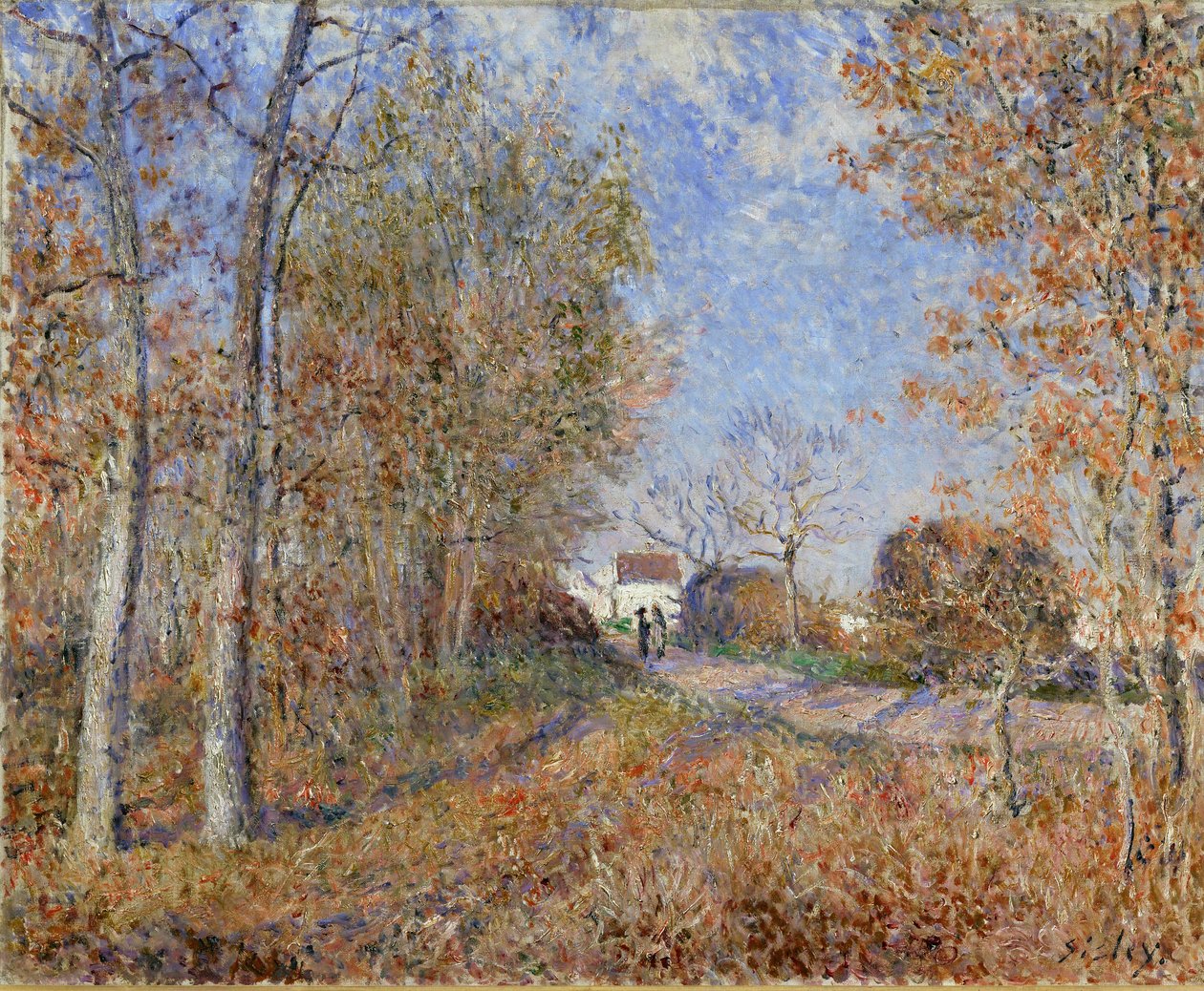 Út az erdőszélen alkotó: Alfred Sisley