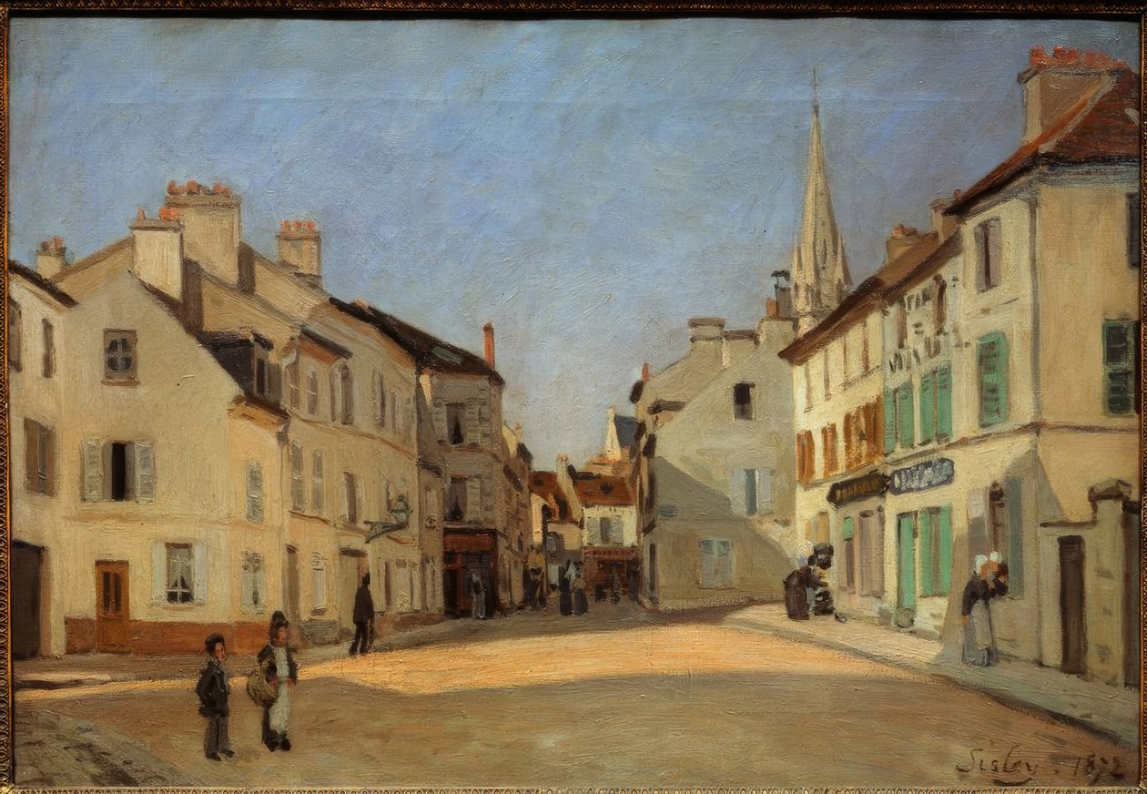 Argenteuil-i Rue de la Chaussée, az Argenteuil-i hely néven ismert alkotó: Alfred Sisley