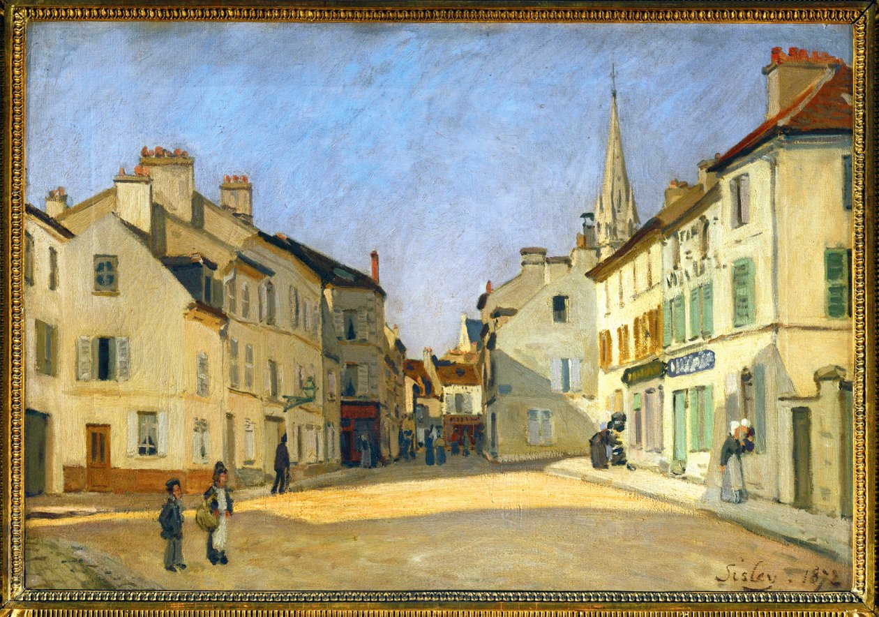 Rue de la Chaussee Argenteuilben alkotó: Alfred Sisley