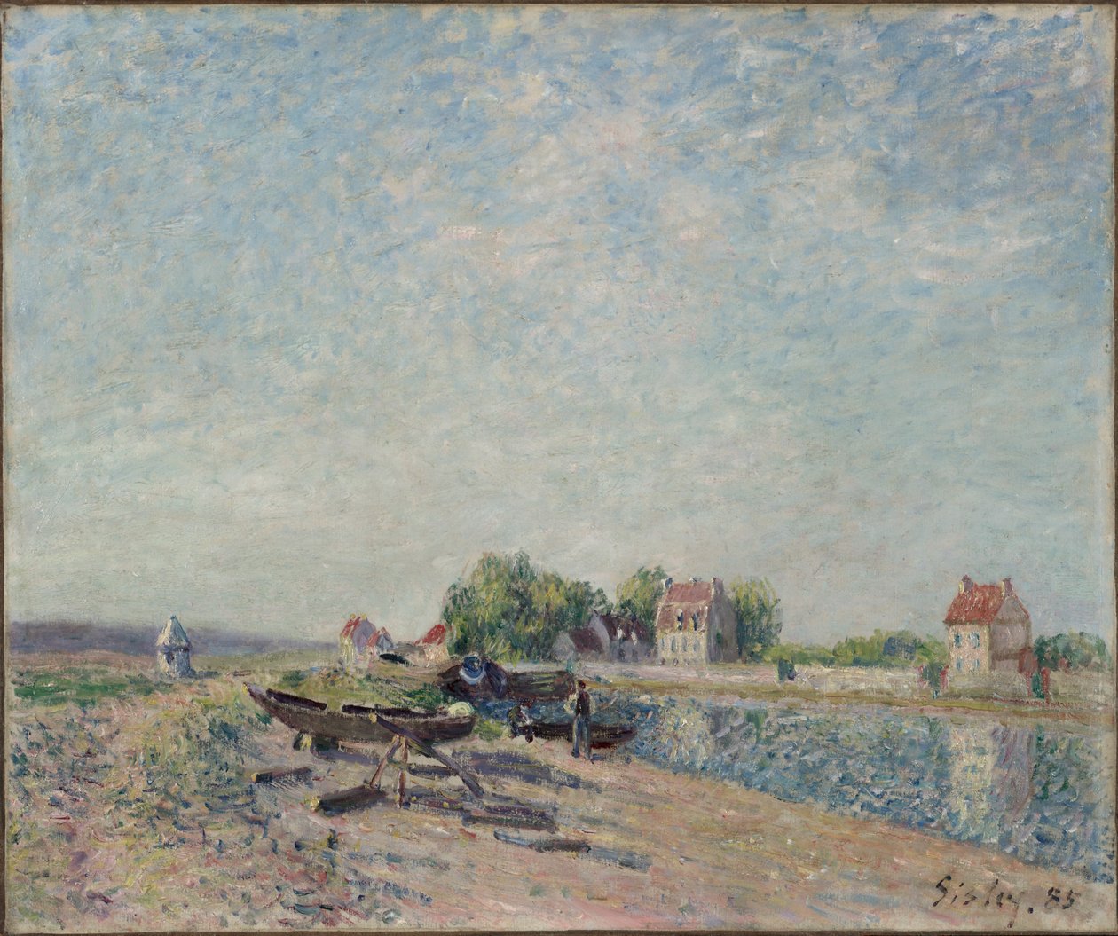 Saint-Mammes, Loing-csatorna alkotó: Alfred Sisley