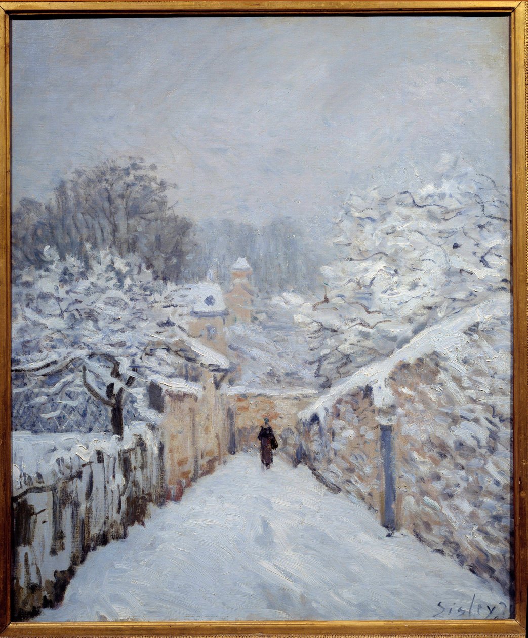 Havazás Louveciennes-ben alkotó: Alfred Sisley