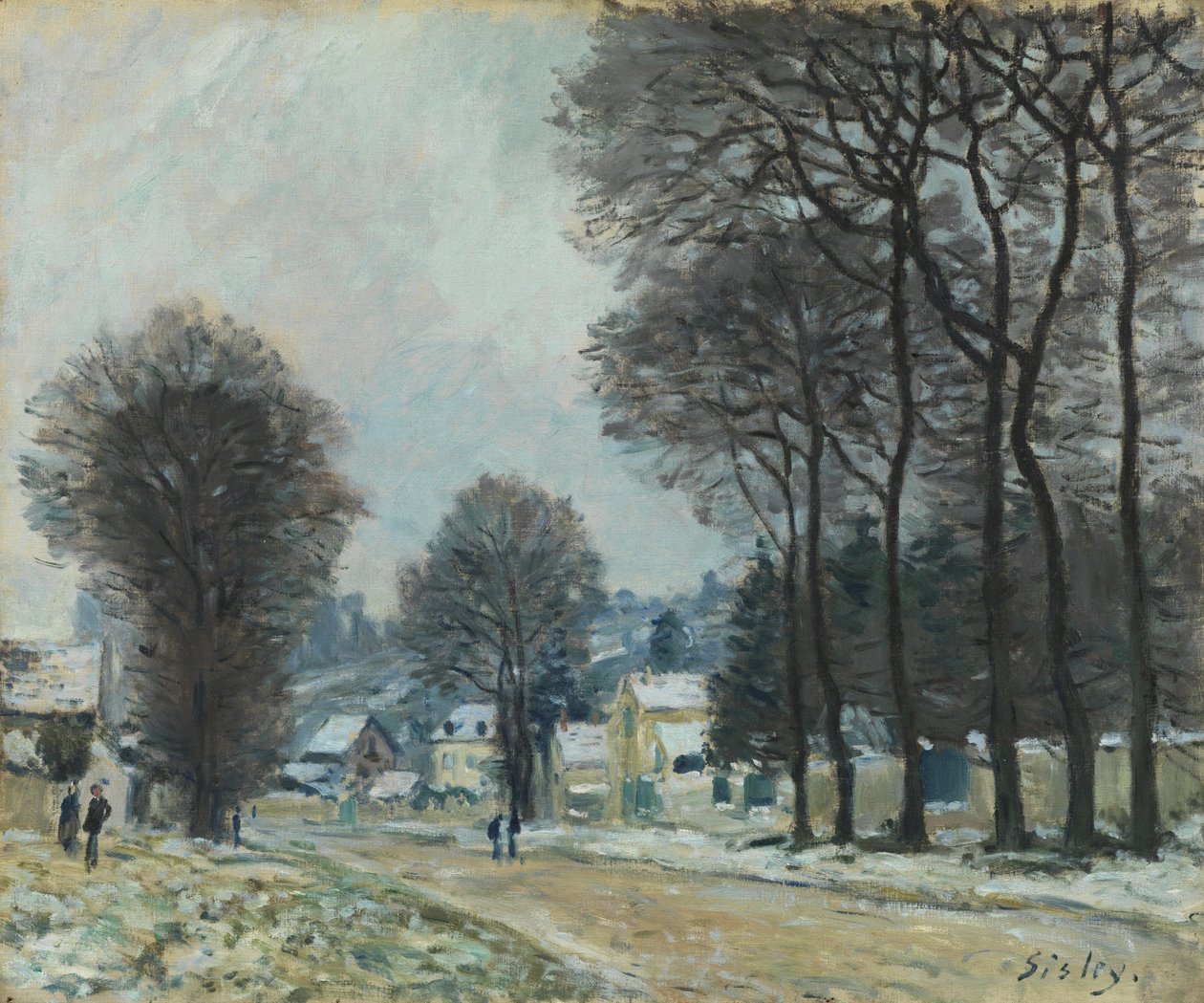 Havazás Louveciennes-ben, 1874 körül alkotó: Alfred Sisley
