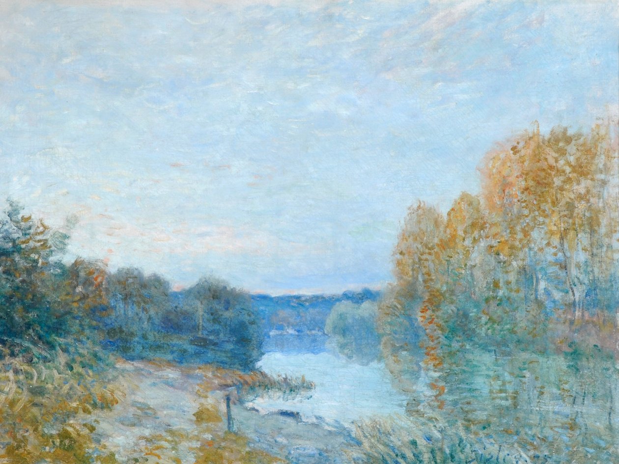 Soleil Couchant, Őszi este a folyón alkotó: Alfred Sisley