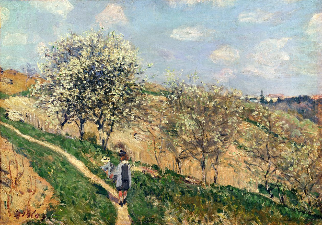 Tavasz Bougivalban alkotó: Alfred Sisley