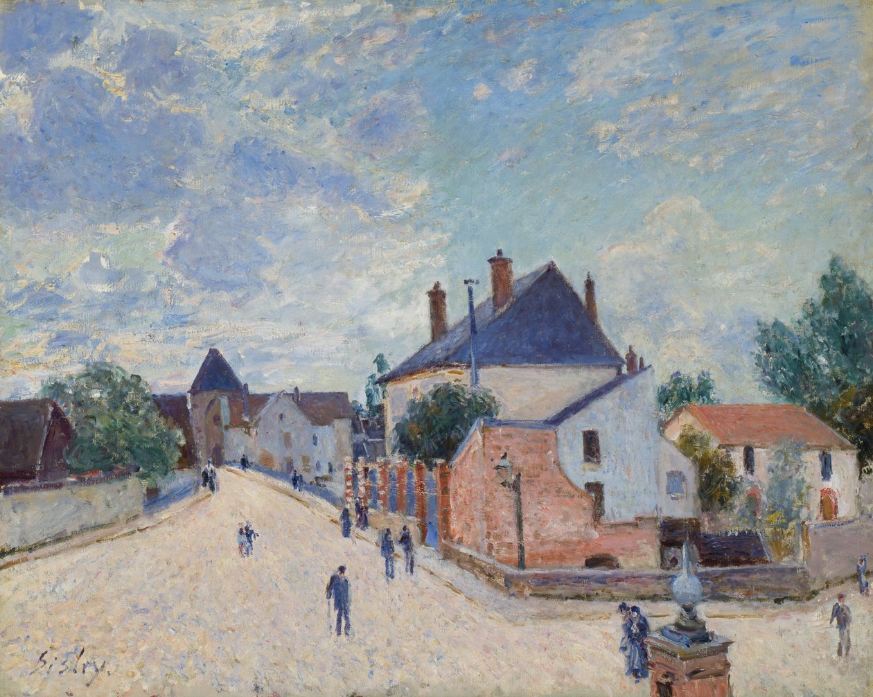 Utca Moretben alkotó: Alfred Sisley