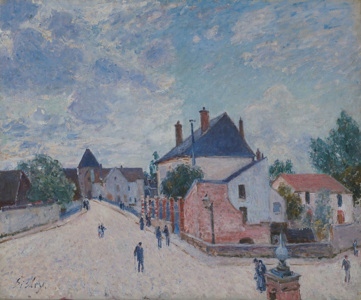 Moret utca, 1890 körül (olaj, vászon) alkotó: Alfred Sisley
