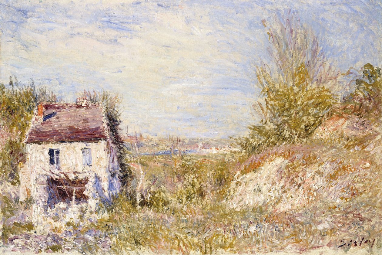 Az elhagyott ház; Az elhagyott ház, 1886 körül alkotó: Alfred Sisley