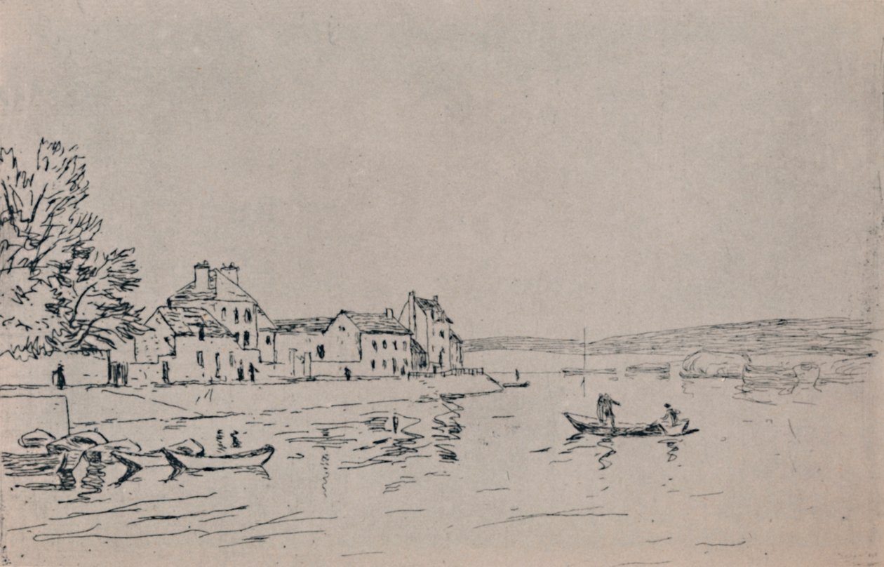 The Banks of Loing, 1880-as évek, 1946 alkotó: Alfred Sisley
