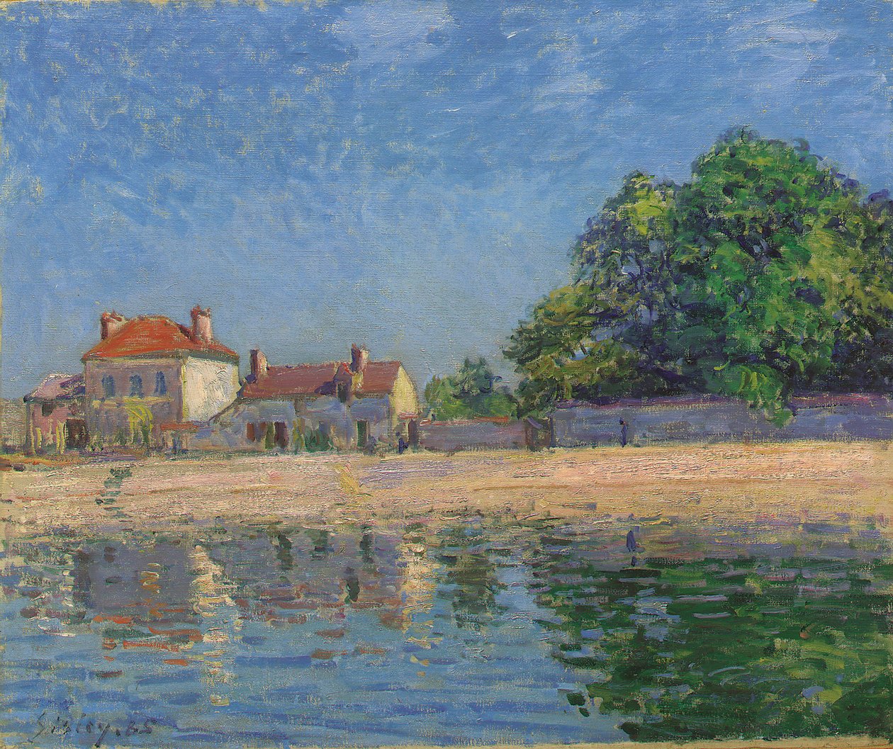 A Loing partjai, Saint-Mammes alkotó: Alfred Sisley