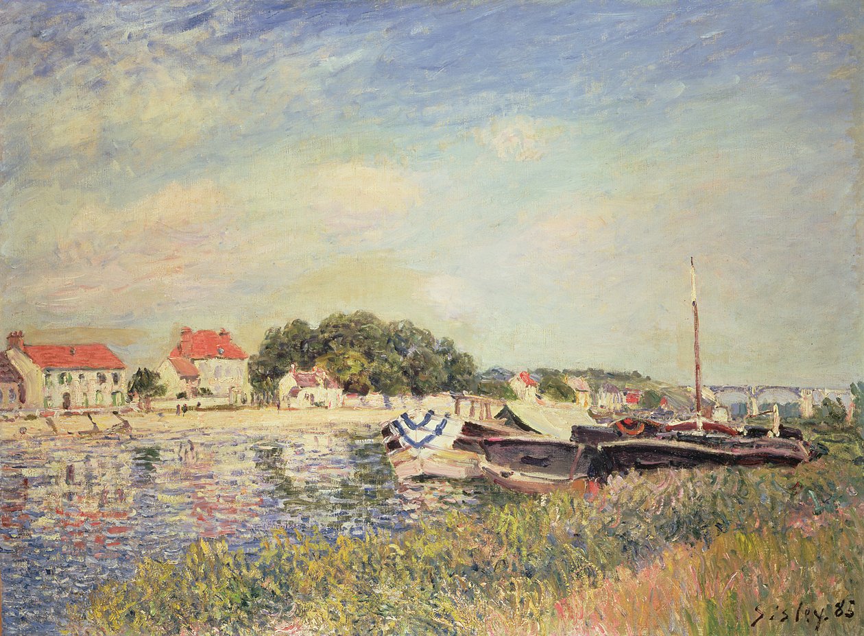 A Loing partjai Saint-Mammes-ban, 1885 alkotó: Alfred Sisley