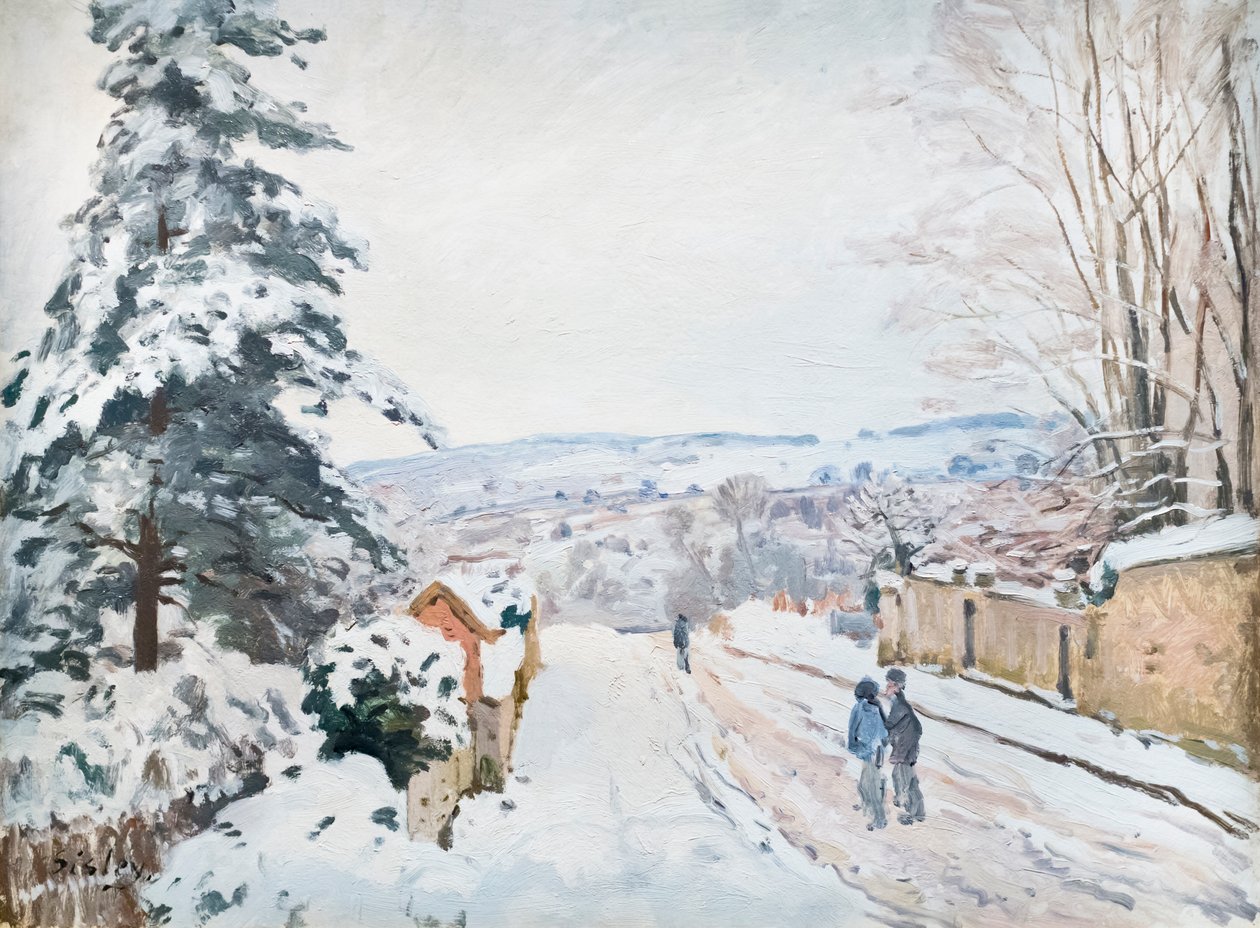 A Coeur Volant út Louveciennes-be, c. 1872 (olaj, vászon) alkotó: Alfred Sisley