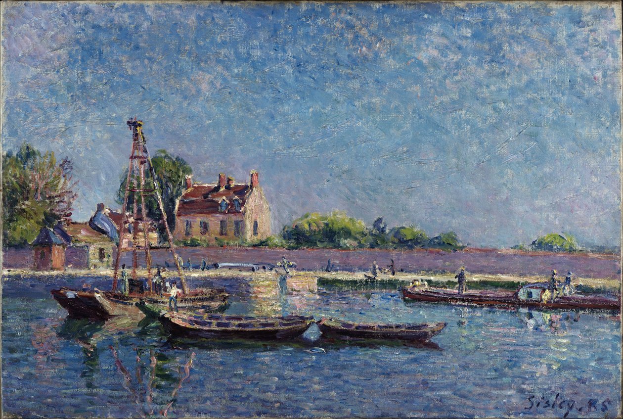 A Saint-Mammès-i zsilip alkotó: Alfred Sisley