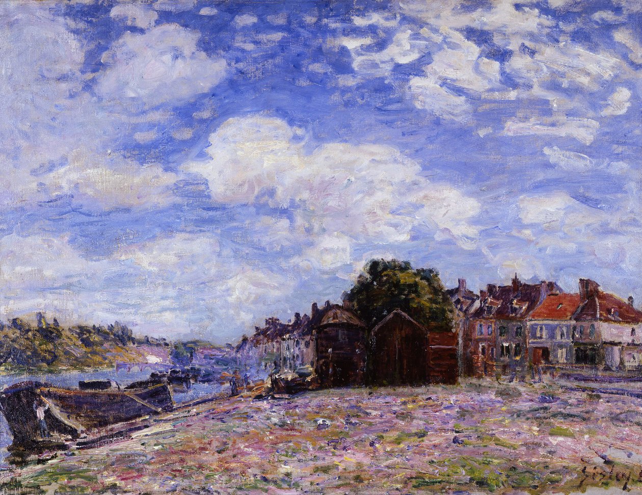 Loing Saint-Mammès-ban alkotó: Alfred Sisley