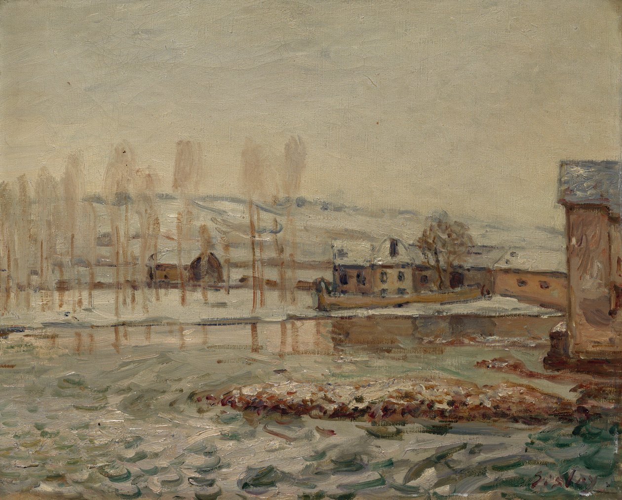 A malmok Moretben, 1890 alkotó: Alfred Sisley