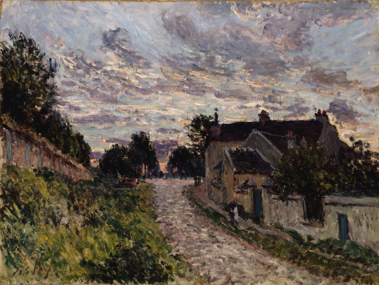 The Path to Louveciennes; Egy ösvény Louveciennesben, 1876 alkotó: Alfred Sisley