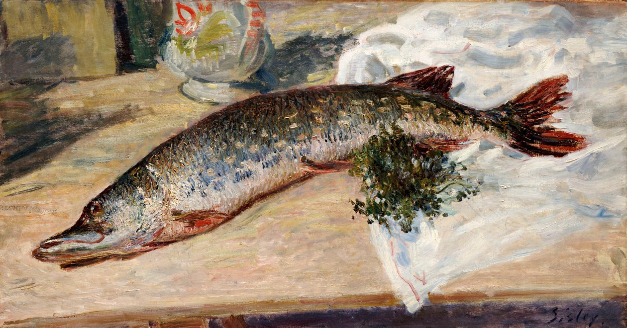 A csuka, 1888 alkotó: Alfred Sisley