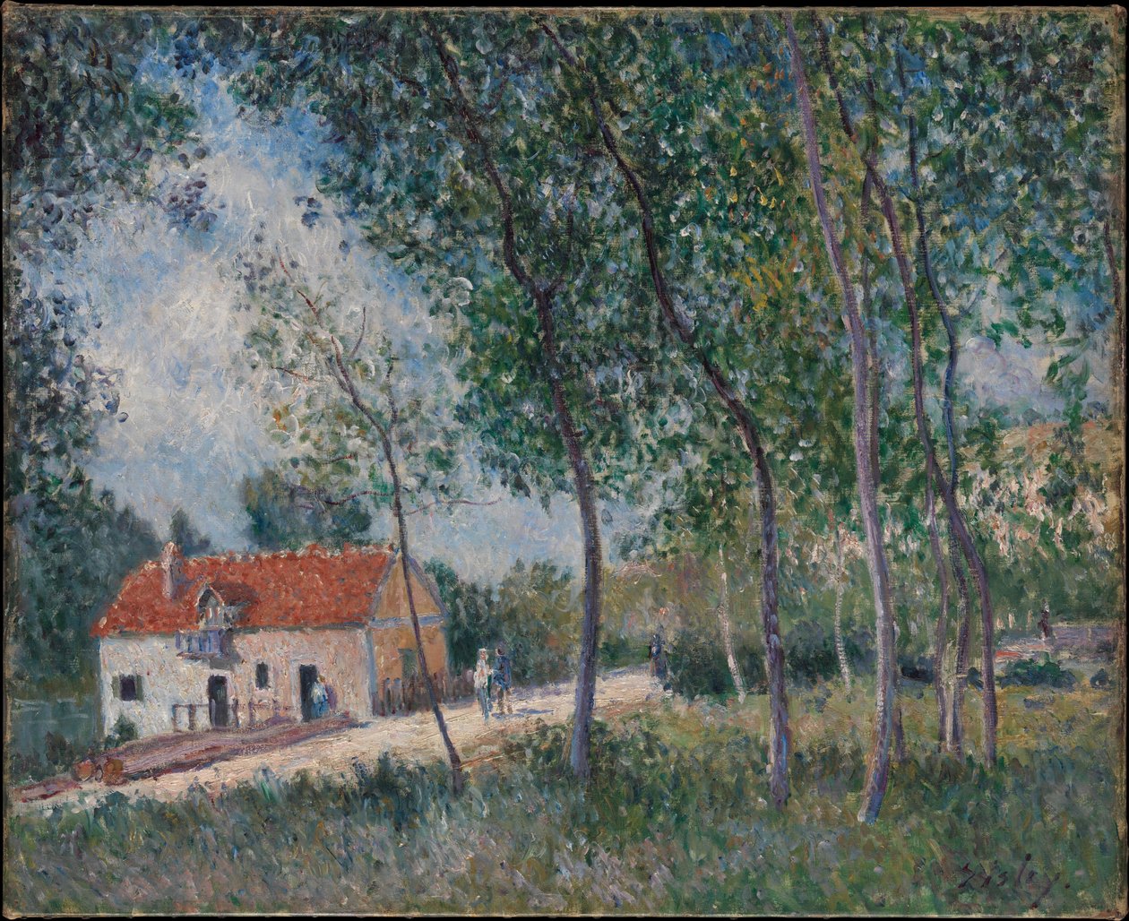 Az út Moret-ből Saint-Mammès-be alkotó: Alfred Sisley